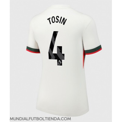 Camiseta Chelsea Tosin Adarabioyo #4 Segunda Equipación Replica 2025-26 para mujer mangas cortas Camiseta Chelsea Tosin Adarabioyo #4 Segunda Equipación Replica 2025-26 para mujer mangas cortas